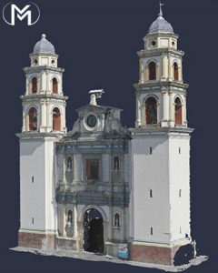 3D de la Catedral de Tehuacán